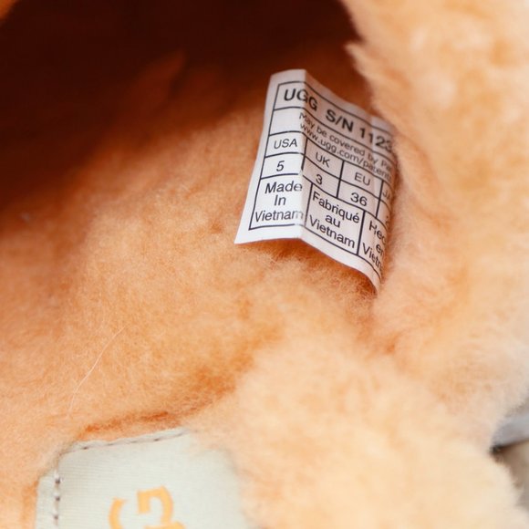 UGG Australia Dalla Sheepskin Cozy Slip On Sandal Slippers Sherbet Orange 5 $90 - Picture 10 of 14